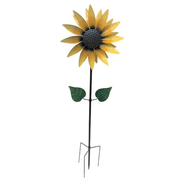 Unbranded 48 in. Sunflower Wind Spinner, Multi-color