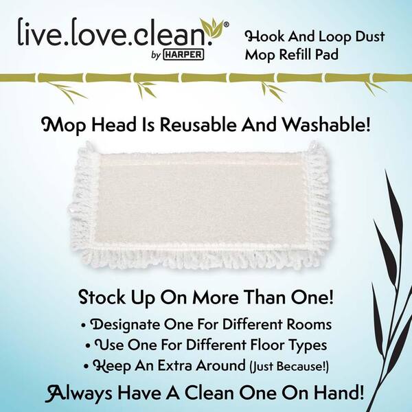 Harper Live.Love.Clean. 11.85 in. Bamboo Counter Brush and Dustpan Set for Small Debris