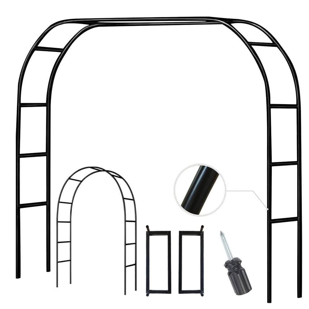 Garden Arch Trellis Outdoor Wedding Arches for Ceremony Black Metal Garden 