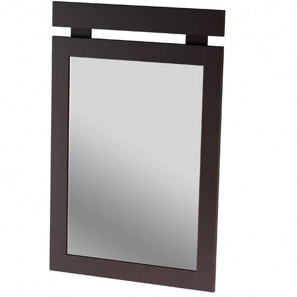 South Shore Spectra 42.75 in. x 20 in. Choclate Framed Mirror