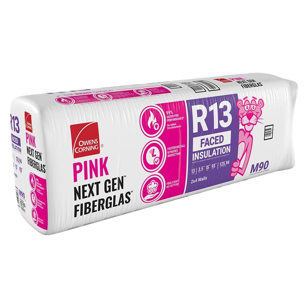 Owens Corning R 13 Kraft Faced Fiberglass Insulation Batt 15 in. x