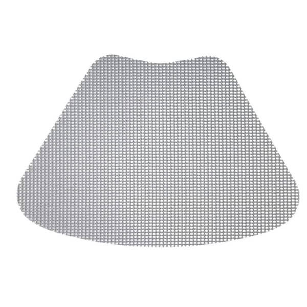 Kraftware Fishnet 19 in. x 13 in. Ultimate Gray PVC Covered Jute Wedge Placemat (Set of 6)