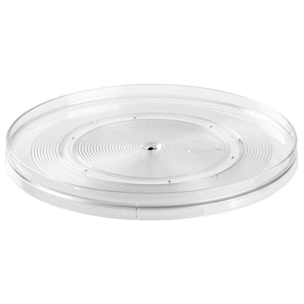 OXO 1-Tier White Plastic Full Circle Tabletop Lazy Susan in the