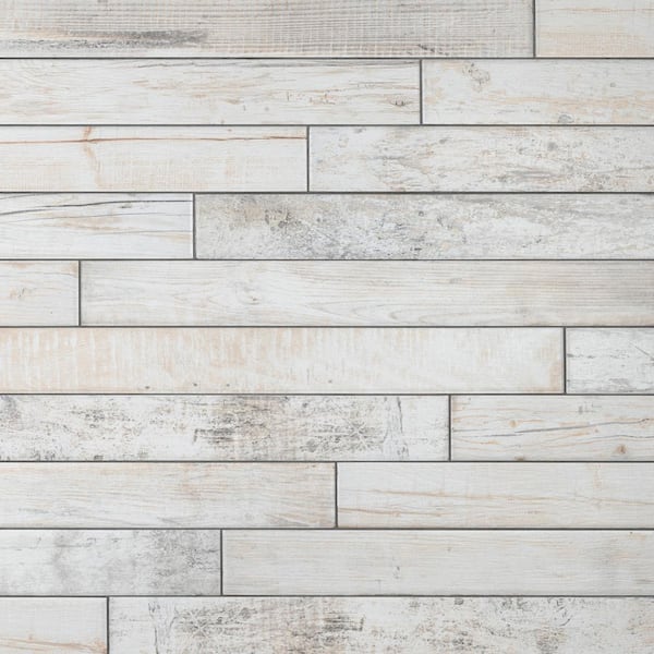 Ｍ08/0111a02 KOSE (コゼ) - パネル 55/55 ホワイト Merola Tile Melvin White 2-7/8 in. x 26-1/2 in. Porcelain Floor