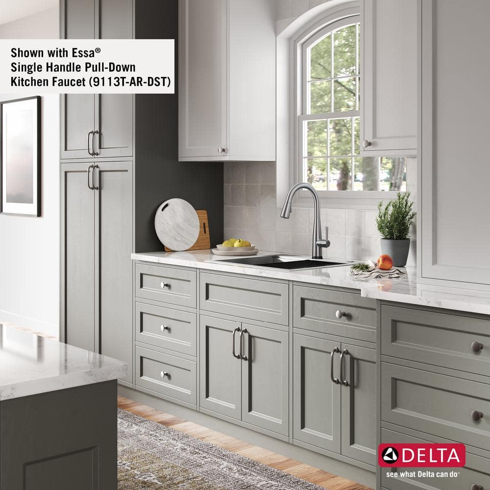 Delta Rivet 25-Inch Stainless Steel Single Bowl Workstation Kitchen Sink