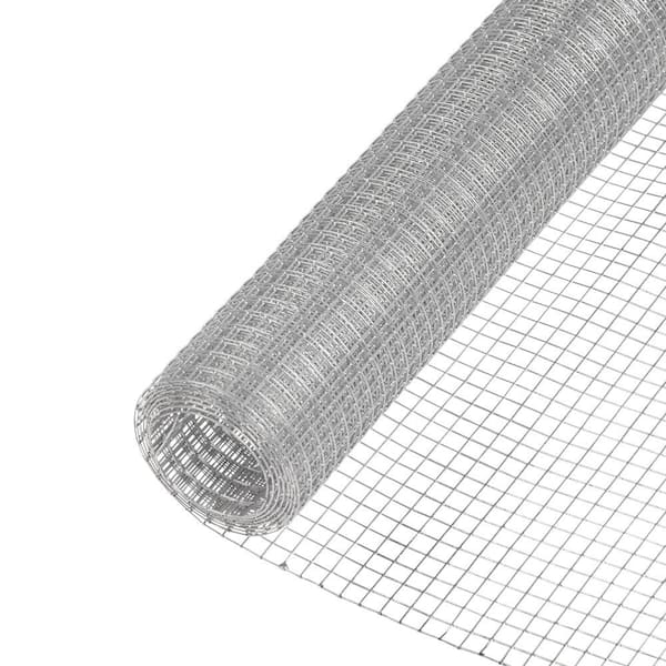 23 Gauge Silver Galvanized Wire Welded Cage Hardware Cloth 24 In x 50 ft 