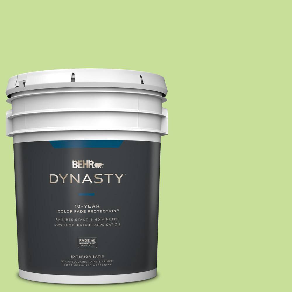 BEHR DYNASTY 5 gal. 420A3 Key Lime Satin Enamel Exterior Stain