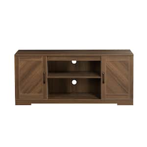 Bennett 57.9 in. Brown TV Stand Fits for TV's up to 65 in.
