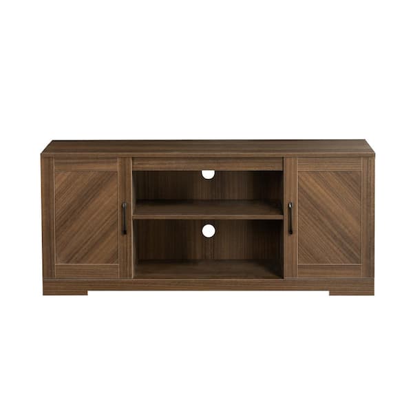 Zinus Bennett 57.9 in. Brown TV Stand Fits for TV's up to 65 in.