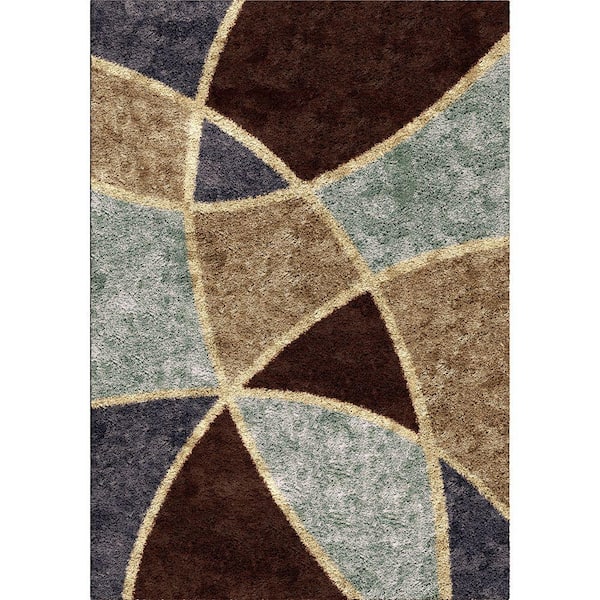 Orian Rugs Divulge Chocolate 5 ft. x 8 ft. Indoor Area Rug