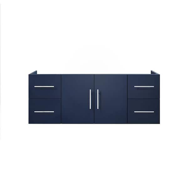 Geneva 48 in. W x 22 in. D Navy Blue Bath Vanity without Top