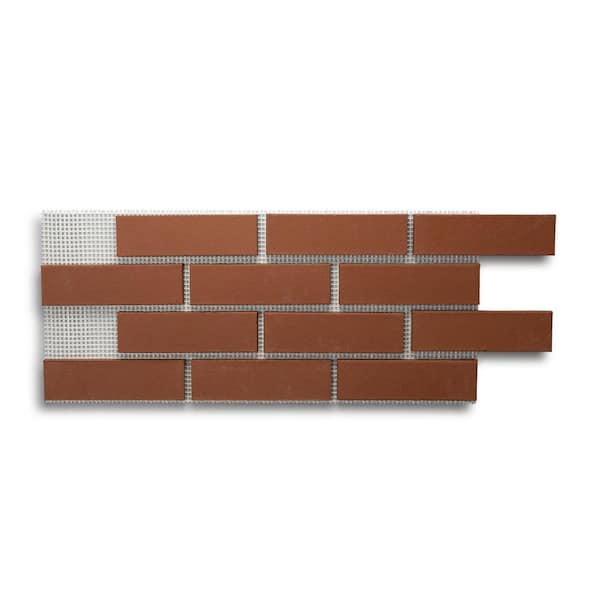 Brickwebb 28 in. x 10.5 in. x 0.5 in. Brickwebb Sedona Thin Brick ...