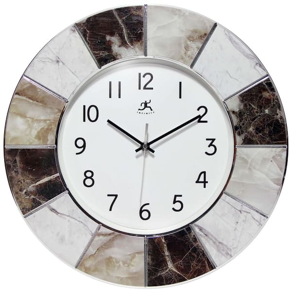 Infinity Instruments Marble-Look Wall Clock