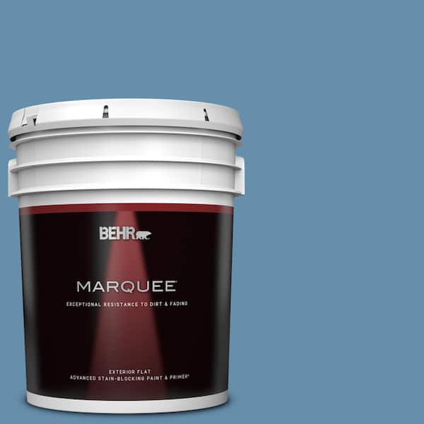 BEHR MARQUEE 5 gal. #S500-5 Treasure Map Flat Exterior Paint & Primer