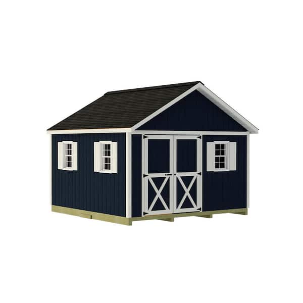 Best Barns Backyard Basecamp 12 ft. x 12 ft. Wood Shed Kit with