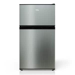 Magic Chef 3.1 cu. ft. 2-Door Mini Refrigerator in Stainless Steel