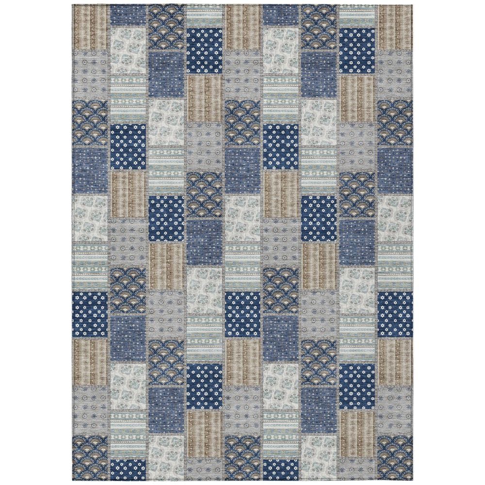 Chantille Machine Washable Indoor/Outdoor Abstract ACN2923 Navy 10 ft. x 14 ft. Area Rug price history on PriceWatchPro