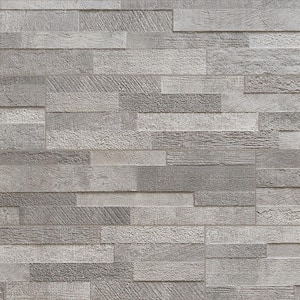 Holden Gray 6 in. x 0.28 in. Textured Porcelain Wall Tile Sample