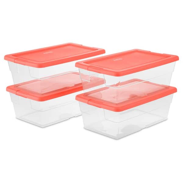 Sterilite 6 Qt. Storage Box (Set of 4)