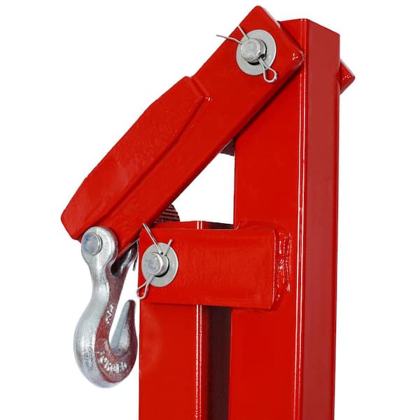 Amucolo - 36 in. Red Steel T Post Puller Fence Post Puller for Round Fence Posts