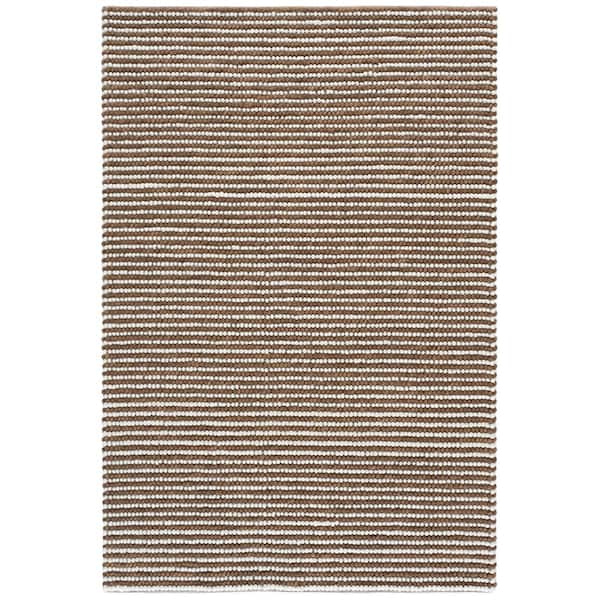 Natura 6 ft. x 9 ft. Ivory/Rust Brown Pebble Area Rug