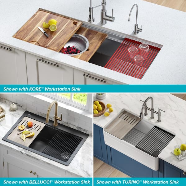 Kitchen Details Self Draining Hammock-Lift Sink Mat