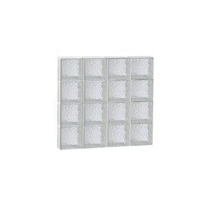 30 in. x 30 in. x 3.125 in. Metric Series Savona Pattern Frameless Non-Vented Glass Block Window