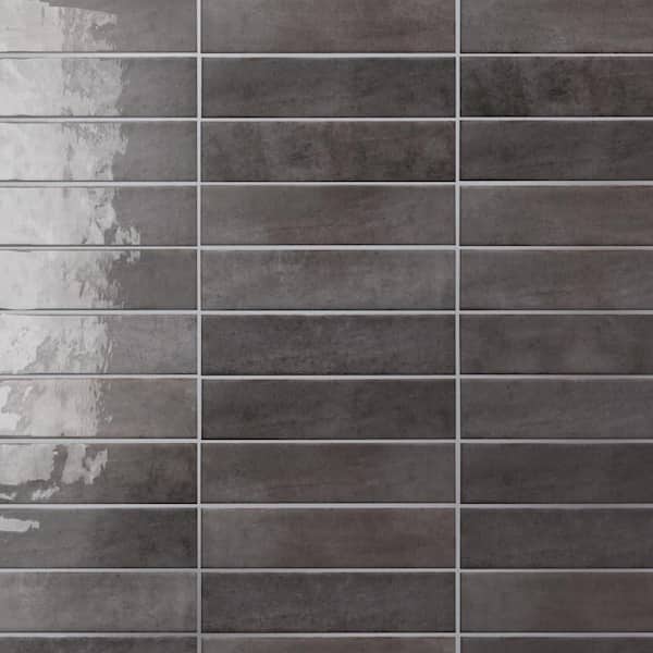 Tribeca Studio Basalt 2 in. x 10 in. Porcelain Wall Tile (5.38 sq. ft./Case))