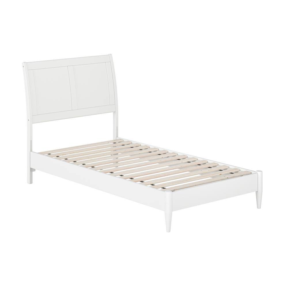 AFI Valencia White Solid Wood Frame Twin Low Profile Platform Bed ...