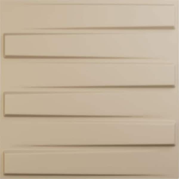 Ekena Millwork 19-5/8-in W x 19-5/8-in H Keyes EnduraWall Decorative 3D Wall Panel Smokey Beige