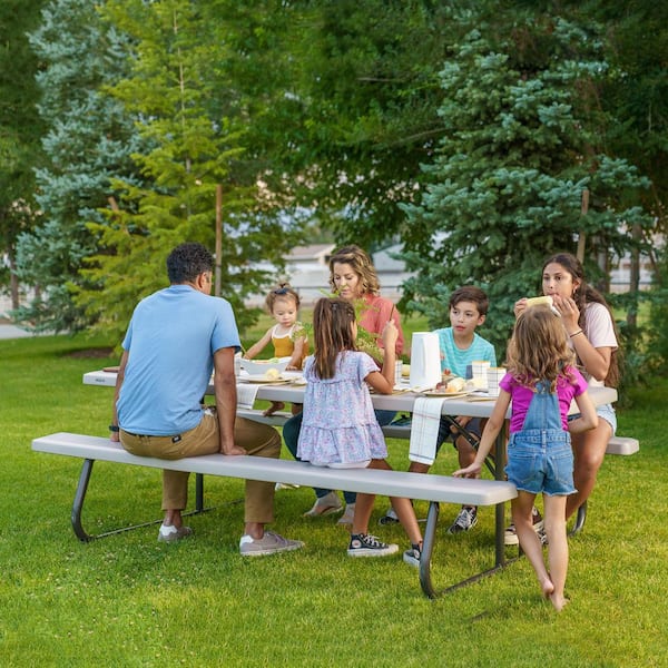 Lifetime 57 in. x 96 in. Commercial Grade Picnic Table 80123 - The