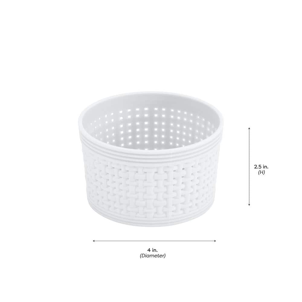 White Plastic Multipurpose Drawer Organizer Set, 10-Pack