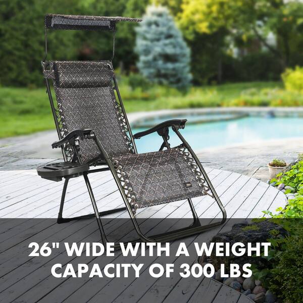 Deluxe zero gravity chair best sale with canopy