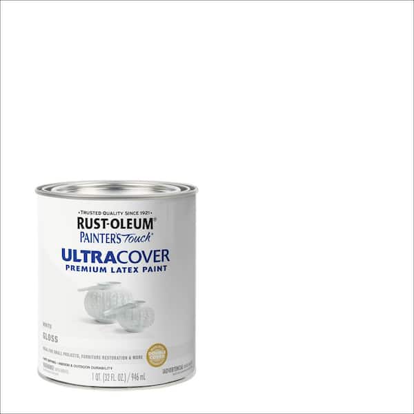 32 oz. Ultra Cover Gloss White General Purpose Paint