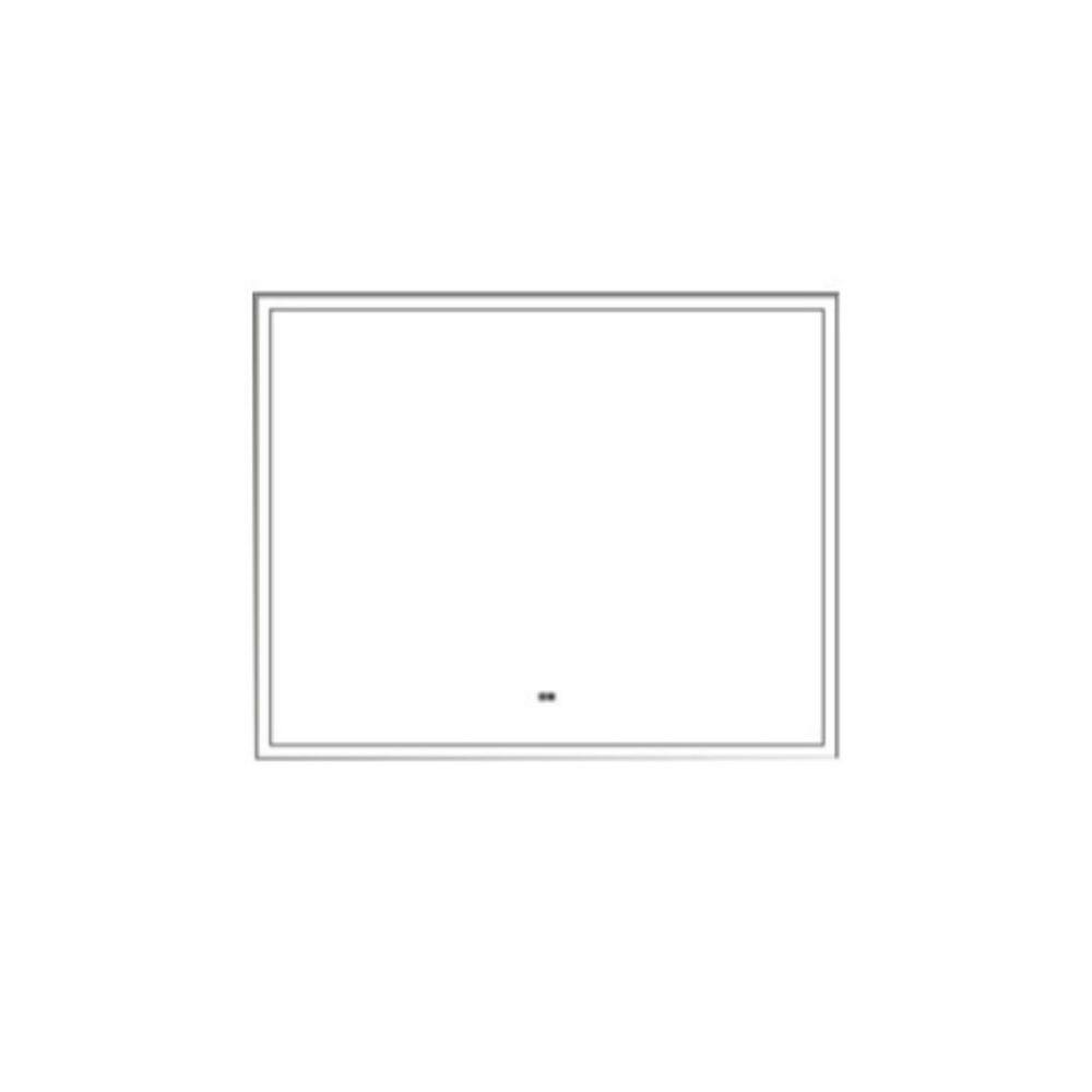 48 in. W x 36 in. H Rectangular Frameless Dimmable, Defog, HD Reflected Wal