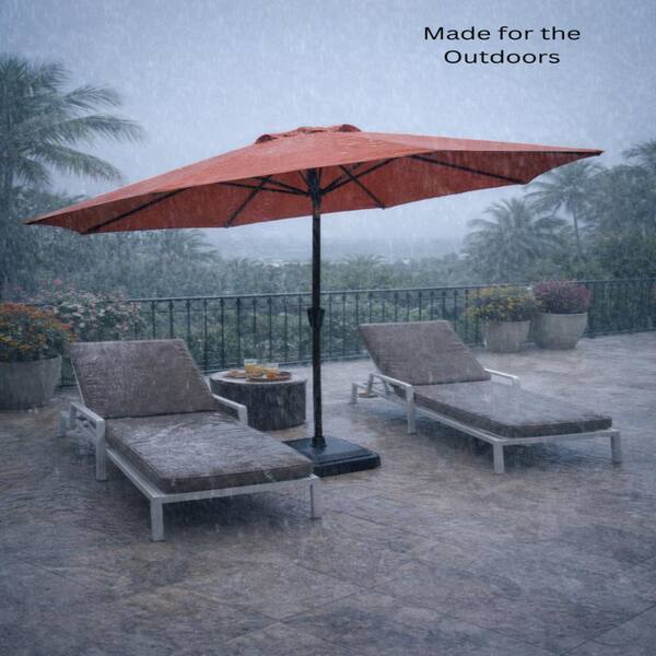 extra large patio umbrella for sale 15ft Large Patio Umbrellas with Base Included, Outdoor Double-Sided  Rectangle Market Umbrella with Crank Handle, for Pool Lawn Garden