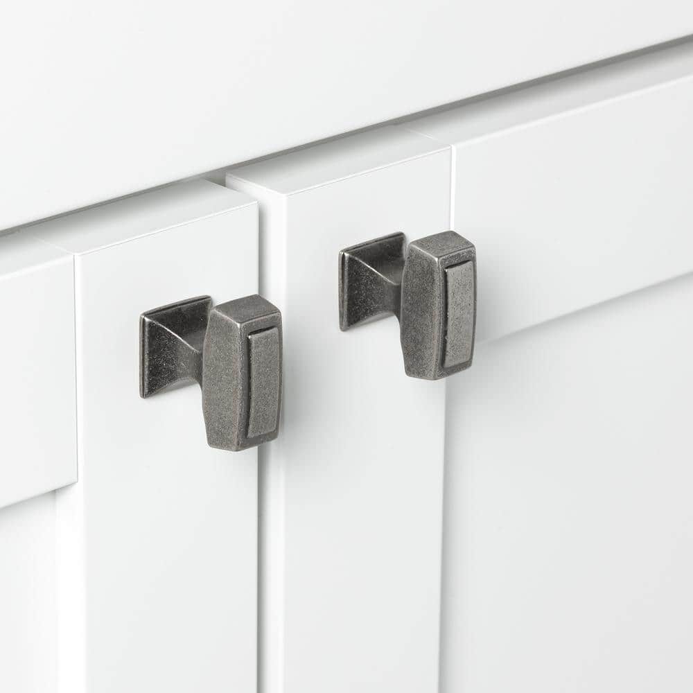 Weathered Nickel 6" T-Handle Cabinet Knob Set