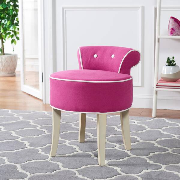 Hot pink 2025 vanity stool