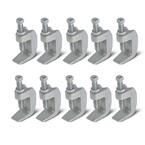 Wide Mouth Beam Clamp for 3/8 in. Threaded Rod in Electro Galvanized Steel (10-Pack)