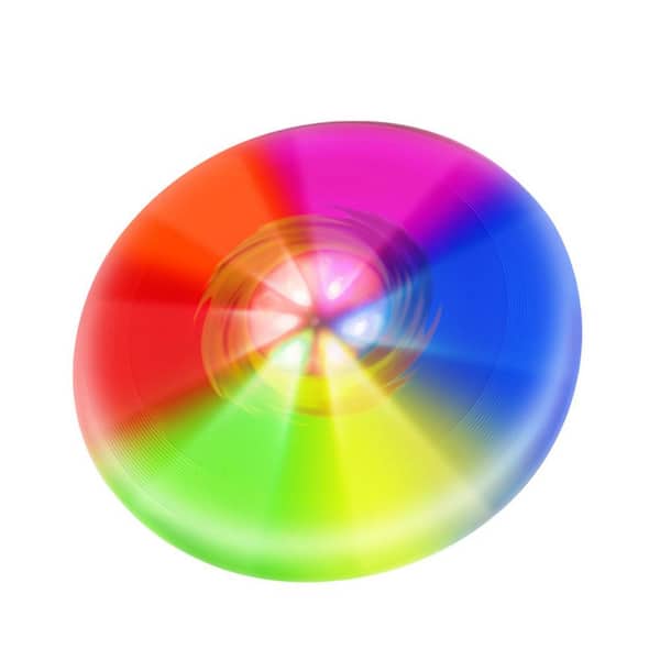 .N/A Colorful Light Up Flying Disc - 7 Modes, 175g Soft Disc, Ideal for Outdoor, Lawn, Camping Games, Gift
