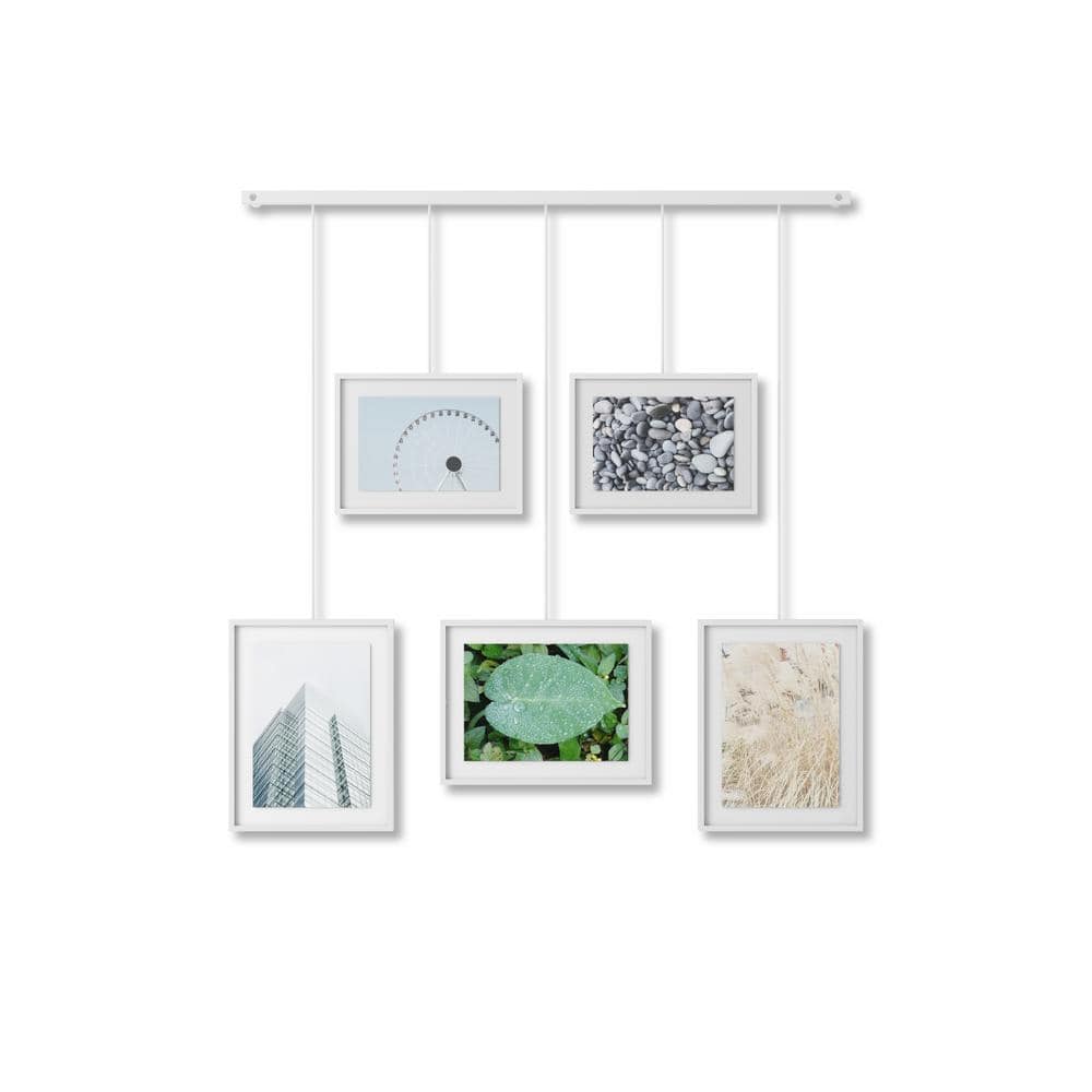 Umbra Luna Large 4x6 Picture Frame Collage and Wall Décor, White