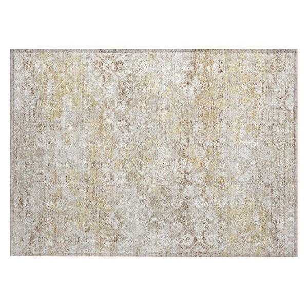 Chantille Machine Washable Indoor/Outdoor Abstract ACN2786 Ivory 3 ft. x 4 ft. Area Rug