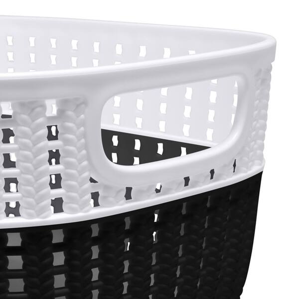 SIMPLIFY 11.4 in. L x 6.5 in. W x 4.5 in. H 2 Pack Slide 2 Stack It Small  Storage Tote Baskets Closet Drawer Organizer in White 25934-WHITE - The  Home Depot