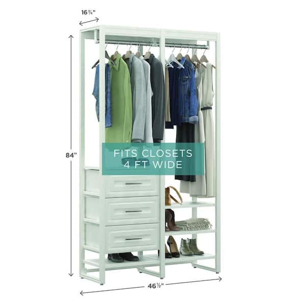 Installed Walk-In Wood Closet Organization System HDINSTWIWCOS - The Home  Depot