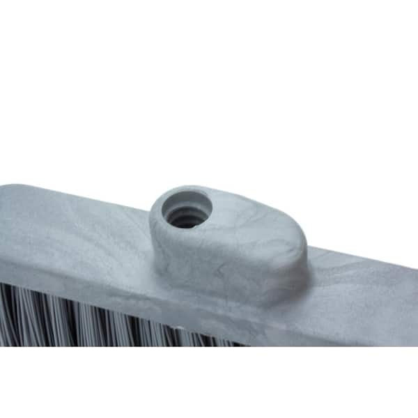 CFS Brands 36867EC23 Sparta 12 in. Gray Polypropylene Flagged Upright Broom Head (12-Pack) - 3