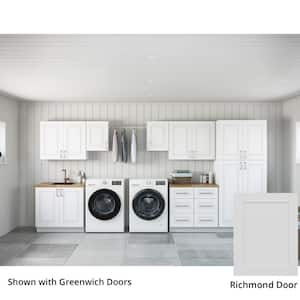 Richmond Verona White Plywood Shaker Stock Ready to Assemble Kitchen-Laundry Cabinet Kit 24 in. x 84 in. x 174 in.