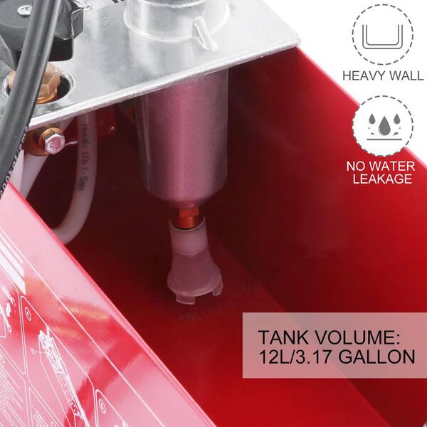 SKYSHALO - Hydraulic Pressure Test Pump 50 Bar Hand Pressure Test Pump 726 PSI 3.2 Gal. Tank 45 ML 1/2 in. BSP Hydrostatic
