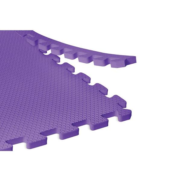 Norsk Purple 24 in. x 24 in. EVA Foam Non-Toxic Solid Color Interlocking Tile (30 Tiles) Norsk Purple 24 in. x 24 in. EVA Foam Non-Toxic Solid Color Interlocking Tile (30 Tiles)