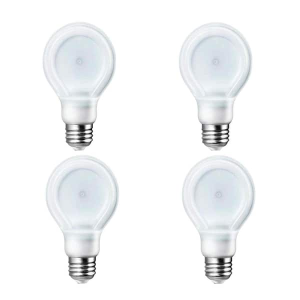 Philips 40-Watt Equivalent A19 Dimmable LED SlimStyle Light Bulb Soft White (2700K) (4-Pack)