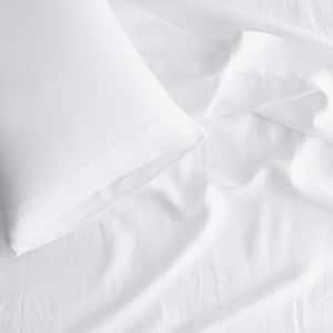 Solid Washed Linen Flat Sheet